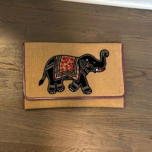 Roberta roller rabbit elephant clutch